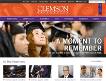 Tablet Screenshot of clemson.edu