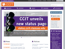 Tablet Screenshot of ccit.clemson.edu