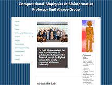 Tablet Screenshot of compbio.clemson.edu
